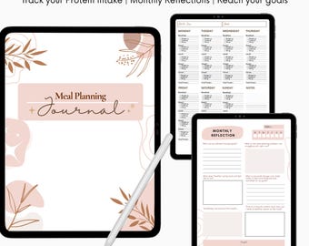Digital Meal Planner: Nutrition & Protein Tracker (GoodNotes, Notability, Notes)