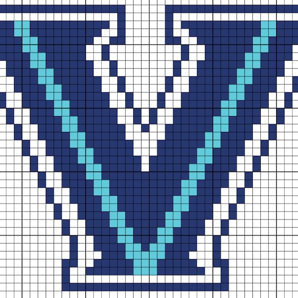 Villanova Wildcats (cross-stitch template)