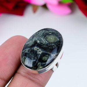 Kambaba Jasper Ring Gemstone 925 Sterling Silver Ring Handmade Ring Kambaba Jasper Ring Women&#39;s For Love Ring Gift For Her