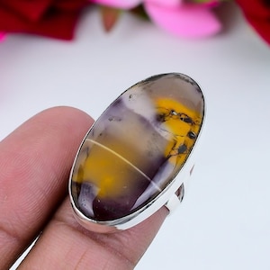 Mookaite Ring Gemstone 925 Sterling Silver Ring Handmade Ring Mookaite Ring Women&#39;s For Love Ring Gift For Her