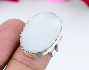 Mother Of Pearl Ring Gemstone 925 Sterling Silver Ring Handmade Ring Mother Of Pearl Ring Women's For Love Ring Gift For Her