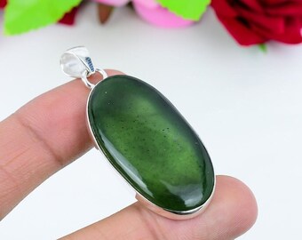 Green Aventurine Pendant Gemstone Handmade Pendant 925 Sterling Silver Astonishing Pendant Green Aventurine Pendant Gift For Women