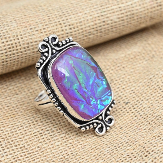 Acquista Anello In Argento Sterling 925 Con Gioielli Fatti A Mano Con Pietra Preziosa Tormalina - Foto 4