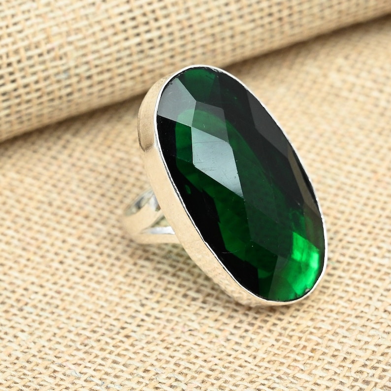 Chrome Diopside Ring Gemstone 925 Sterling Silver Ring Handmade Ring Chrome Diopside Ring Gift For Love Jewelry Gift For Her image 1