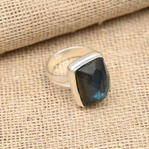 Fantastic Labradorite Ring Gemstone 925 Sterling Silver Ring Handmade Ring Labradorite Ring Women&#39;s For Love Ring Gift For Her