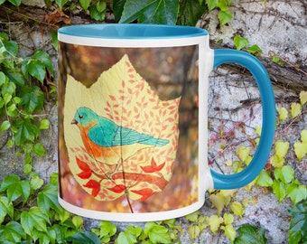 Blissful Bluebird Mug (Cyan)