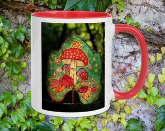 Mushroom Friends Mug (Red)