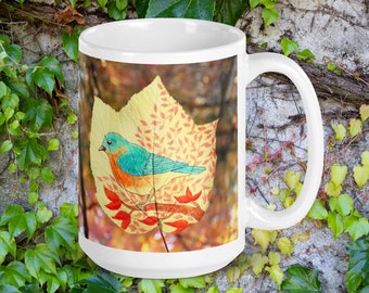 Blissful Bluebird Mug (Large)