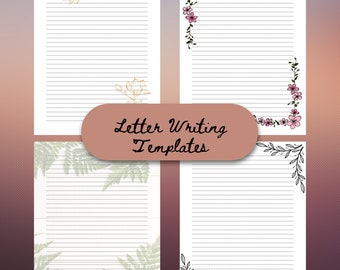 Modelli per scrivere lettere, servizio JW stampabile, carta da lettere stazionaria stampabile