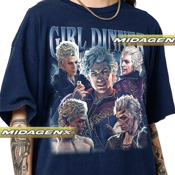 Limited Astarion Baldurs Gate 3 Girl Dinner Vintage T Shirt Gift For Women and Man Unisex T Shirt