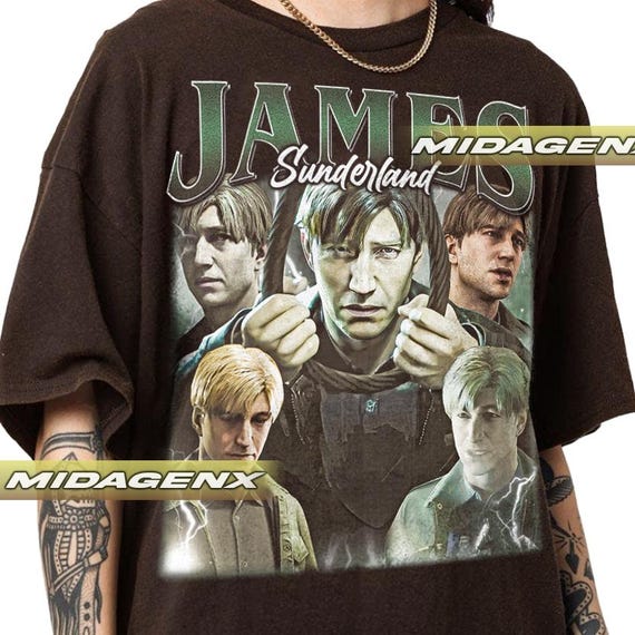Limited James Sunderland Silent Hill 2 Vintage T-shirt