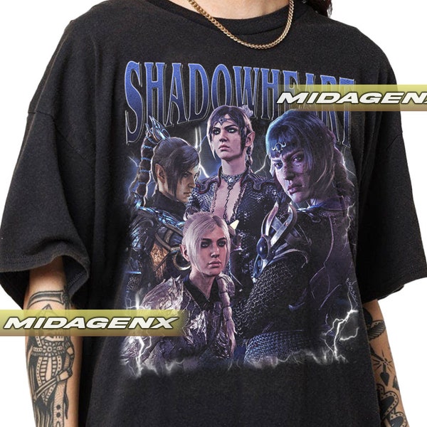 Limited Shadowheart Baldurs Gate 3 Vintage T-Shirt, Gift For Women and Man Unisex T-Shirt New007