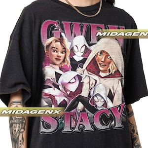 Limited Gwen Stacy Spiderman Across The Spider-Verse Vintage T-Shirt, Gift For Women and Man Unisex T-Shirt