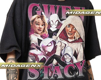 Camiseta vintage de Gwen Stacy Spider-Man: Across the Spider-Verse, edición limitada, regalo para mujer y hombre. Camiseta unisex.