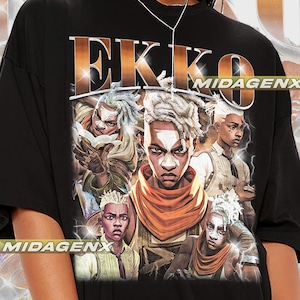 Limited Ekko Arcane Vintage T-Shirt, Gift For Women and Man Unisex T-Shirt   EO46