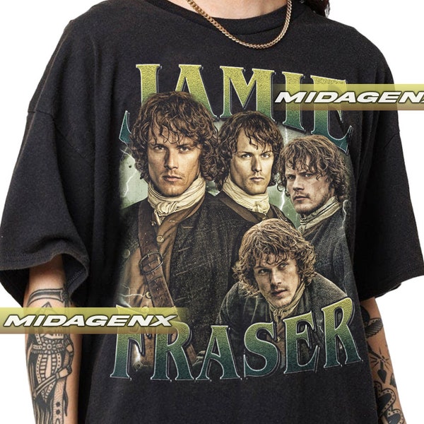 Limited Jamie Fraser Outlander Vintage T-Shirt, Gift For Women and Man Unisex T-Shirt