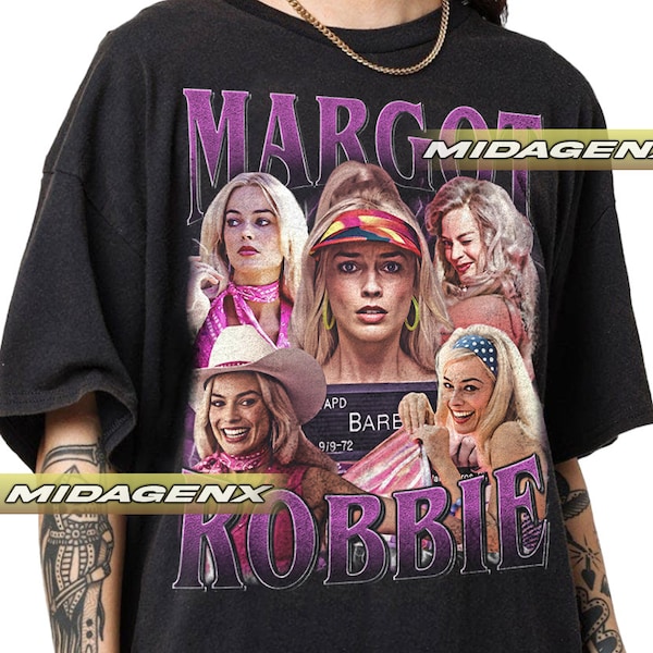 Limited Margot Robbie Vintage T-Shirt, Gift For Women and Man Unisex T-Shirt