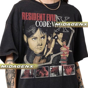 Beperkt Resident Evil X Code Veronica vintage T-shirt, Resident Evil Biohazard cadeau voor dames en heren T-shirt uniseks RE59