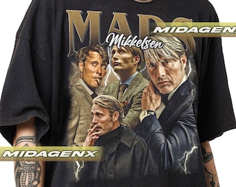 Limited Mads Mikkelsen Vintage T-Shirt, Gift For Women and Man Unisex T-Shirt