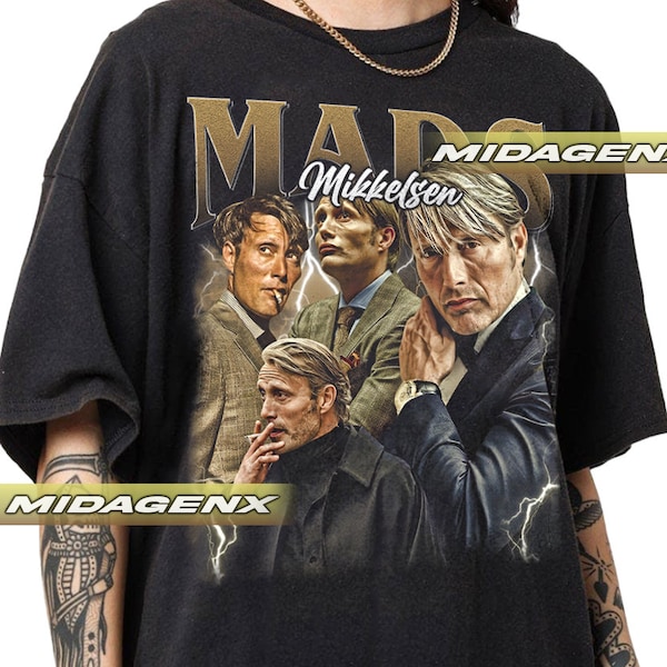 Limitiertes Mads Mikkelsen Vintage T-Shirt, Geschenk für Frauen und Männer Unisex T-Shirt