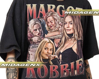 Limited Margot Robbie  Vintage T-Shirt, Gift For Women and Man Unisex T-Shirt