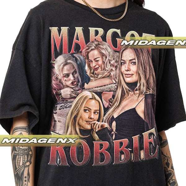 Limited Margot Robbie  Vintage T-Shirt, Gift For Women and Man Unisex T-Shirt