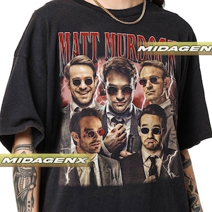 Camiseta vintage limitada de Matt Murdock Daredevil, regalo para mujer y hombre. Camiseta unisex.