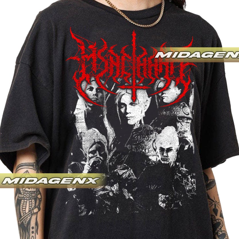 Limited Minthara Black Metal Vintage T-shirt, Gift for Women