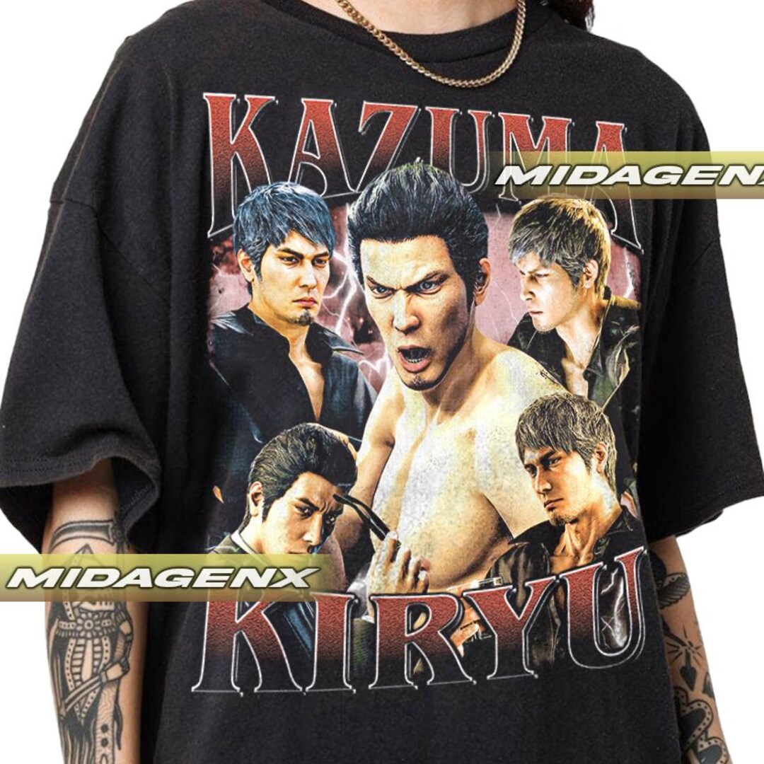 Limited Kazuma Kiryu Yakuza Vintage T-shirt, Gift for Women