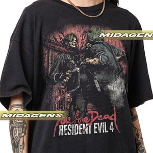Resident Evil Leon Kennedy Horror Game-T-shirt | Cult-klassieker survival-horror RD40