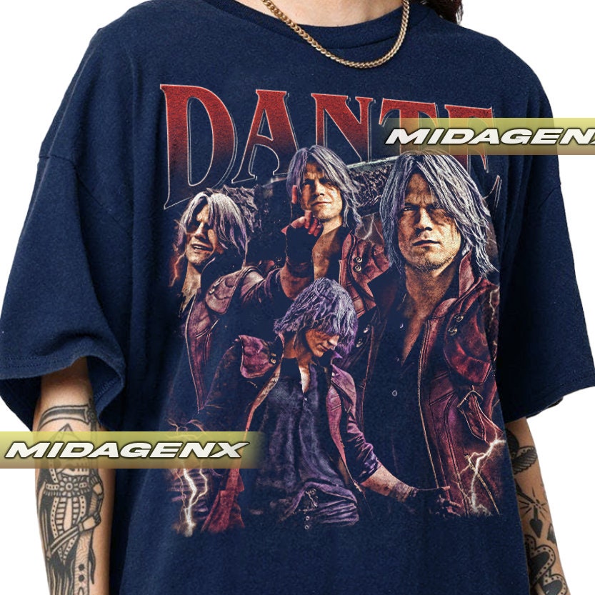 T-Shirt Unisexe Devil May Cry 3 - Dessin Dante Vs Vergil - Coton - Taille Adulte - Neuf