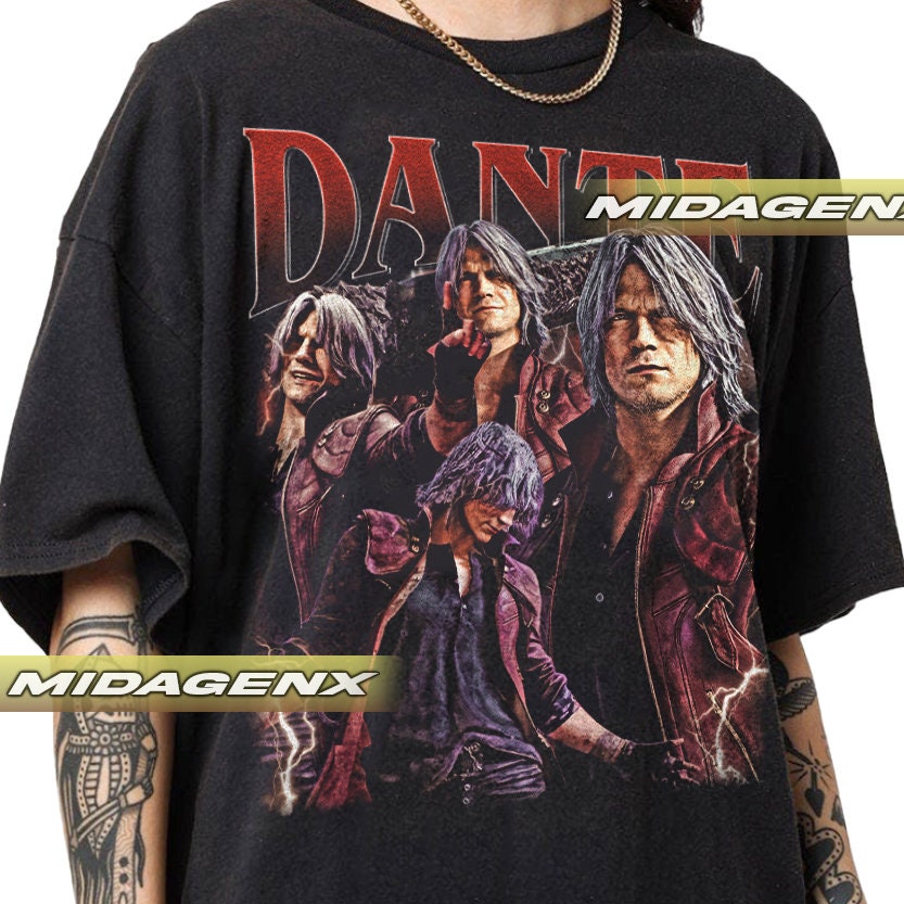 Limited Dante Devil May Cry Vintage T-shirt, Gift for Women