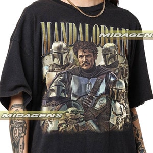 Limited Pedro Pascal Mandalorian Vintage T-Shirt, Gift For Women and Man Unisex T-Shirt