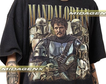 Limited Pedro Pascal Mandalorian Vintage T-Shirt, Gift For Women and Man Unisex T-Shirt