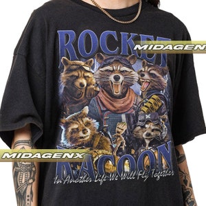 Limited Rocket Racoon Guardian Of The Galaxy Vintage T-Shirt, Gift For Women and Man Unisex T-Shirt