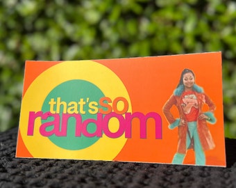 That’s So Random Bumper Sticker – Funny Y2K Car Decal for 2000s Kids