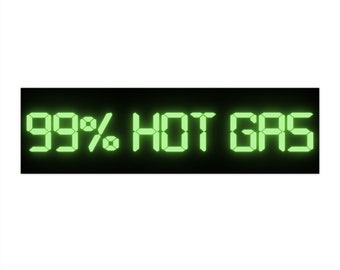 Funny Spongebob Bumper Sticker – 99% Hot Gas Plankton Meme Decal