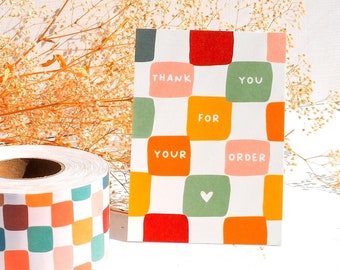 Boho Thank You Cards: Eco-Friendly Small Business Packaging