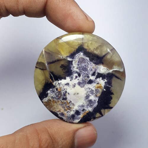 Top Rare Tiffany stone Gemstone Handmade Cabochon shops Natural Tiffany Gemstone loose stone semi precious For Making Jewelry . 101 Cts.(43X43 MM)