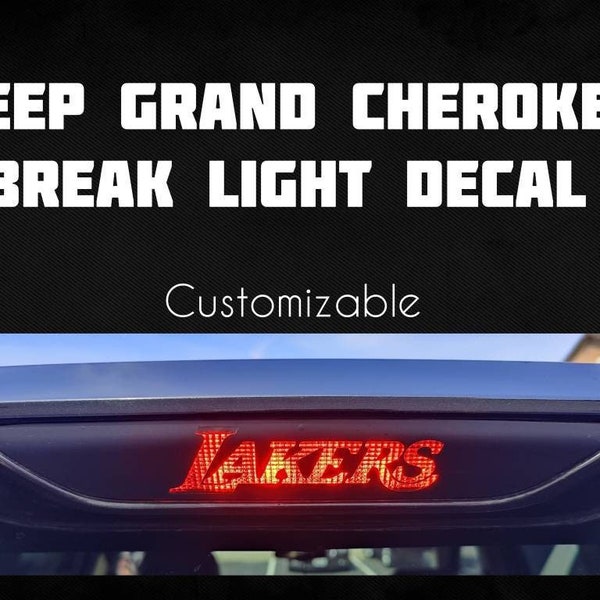 Grand Cherokee Brake Light Decal, WK2