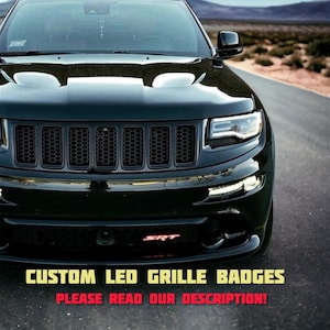 Badge LED personnalisé pour calandre, RVB, option d'application Bluetooth