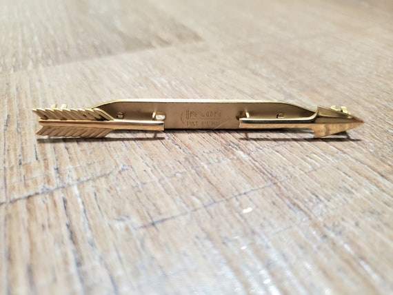 Arrow Vintage FOLDING ANSON LARGE Tie Bar Clip ar… - image 1