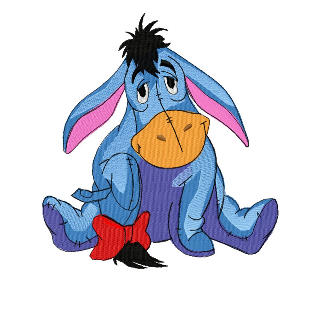 Donkey - Machine Embroidery Design, Sad Donkey, 7 Sizes, Instant ...