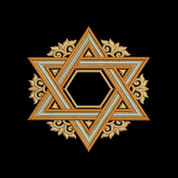 Star of David Embroidery Designs Etsy UK