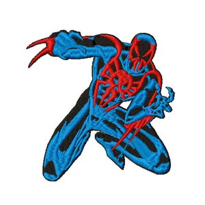 Spiderman 2099 - Machine Embroidery Design- Spiderman Fill Stitch Design- Embroidery Files- 6 Sizes - Instant Download