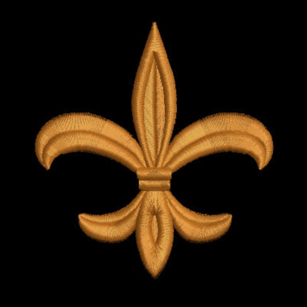 Fleur De Lis -  Machine Embroidery Design - Fleur De Lys Embroidery Designs- 6 sizes- Instant Download