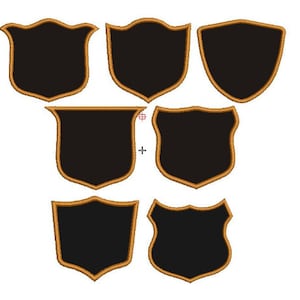 Shield Heraldic Frame, Machine Embroidery Design,7 Designs Bundle, Shield  Badge Frame,Patch ,5 Sizes,Instant Download