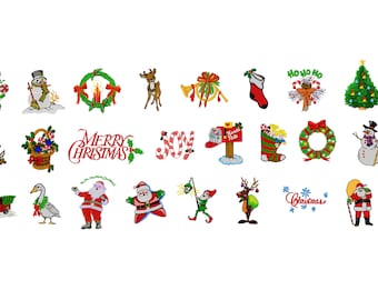 Christmas - Machine Embroidery Design- 100 Designs  Bundle- 4x4 Hoop-  Instant Download