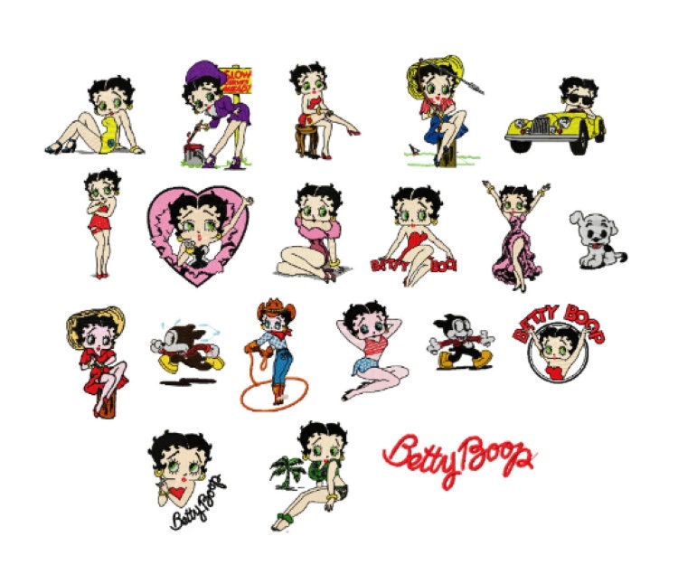 BETTY BOOP Characters MACHINE Embroidery Designs Cartoon Characters Machine Embroidery Designs BETTY BOOP Characters MACHINE Embroidery Designs Cartoon Characters Machine Embroidery Designs