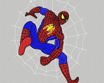 Diseño de bordado de la máquina Spiderman, 3 tamaños, descarga instantánea